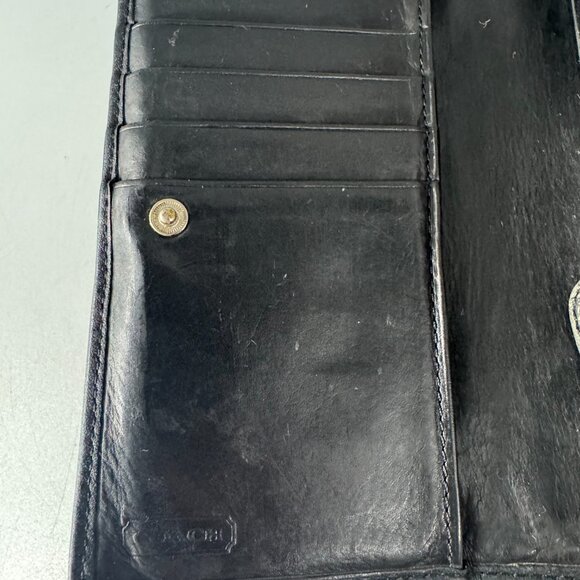 Vintage Coach Black Leather Wallet - Picture 5 of 16